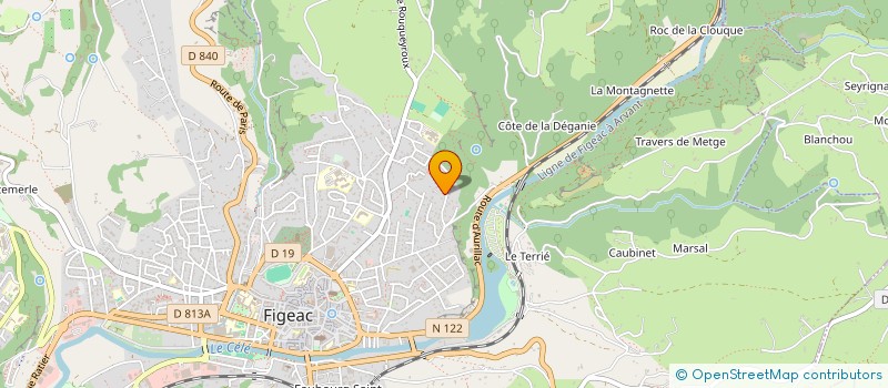 localisation de l'entreprise SCI BORIES  FIGEAC