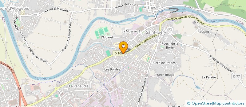 localisation de l'entreprise SCI BORIES  SAINT-JUERY