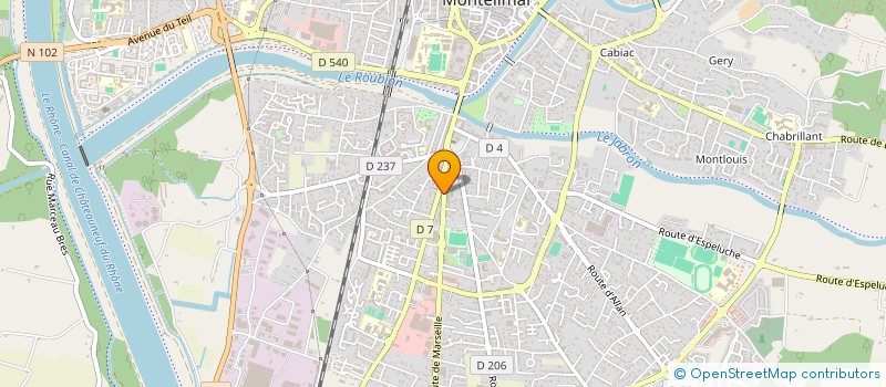 localisation de l'entreprise SCI BORIS à MONTELIMAR