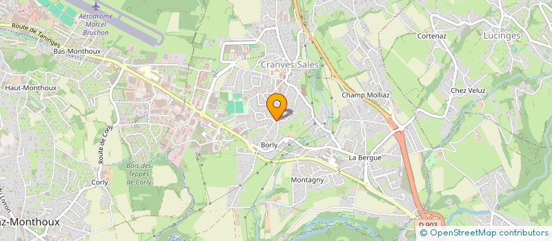 localisation de l'entreprise SCI BORLY  CRANVES-SALES