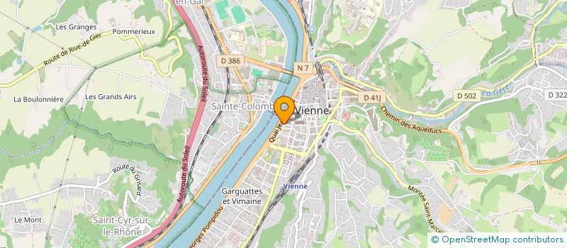 localisation de l'entreprise SCI BORMED à VIENNE