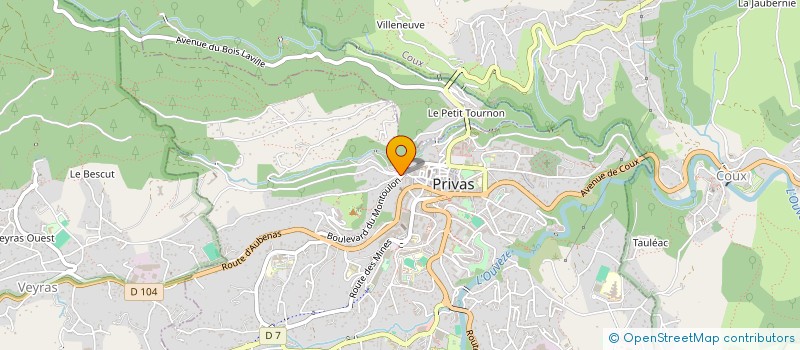 localisation de l'entreprise SCI BORNE 2  PRIVAS