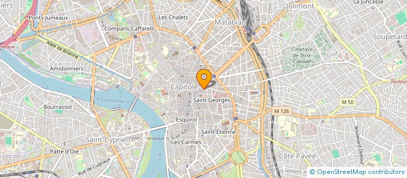 localisation de l'entreprise SCI BORNET DENTAIRE  TOULOUSE