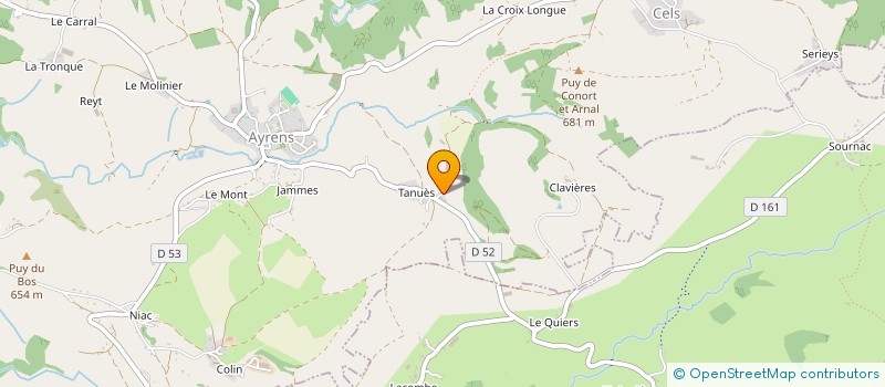 localisation de l'entreprise SCI BOROL à AYRENS
