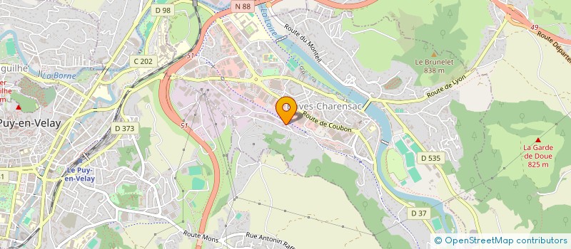 localisation de l'entreprise SCI BORPA  BRIVES-CHARENSAC