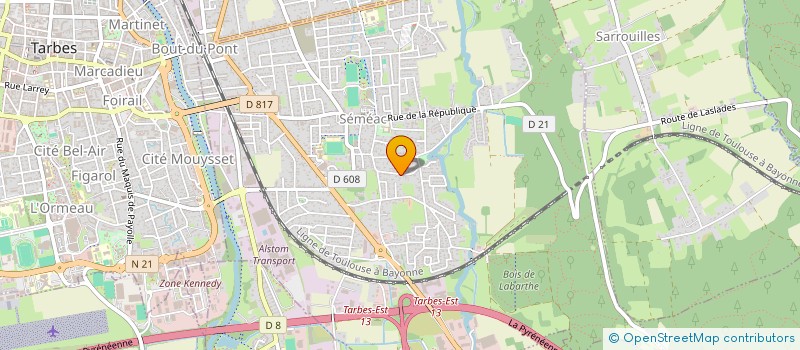 localisation de l'entreprise SCI BORRELL I  SEMEAC