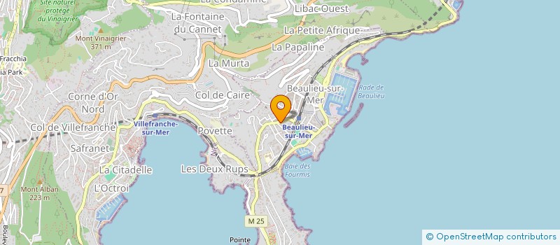 localisation de l'entreprise SCI BORROMES à BEAULIEU SUR MER