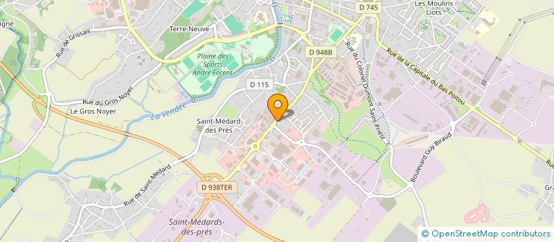 localisation de l'entreprise SCI BOS  FONTENAY-LE-COMTE