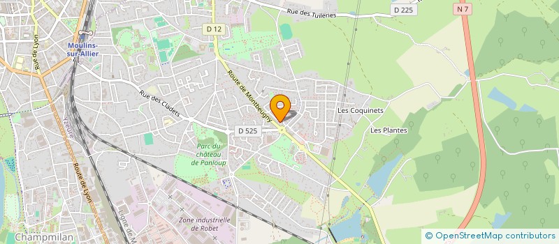 localisation de l'entreprise SCI BOS  YZEURE