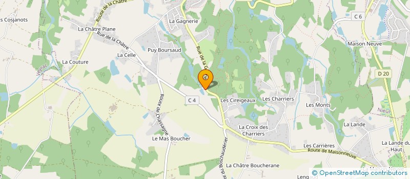 localisation de l'entreprise SCI BOS CHAUDERIER  SAINT-GENCE