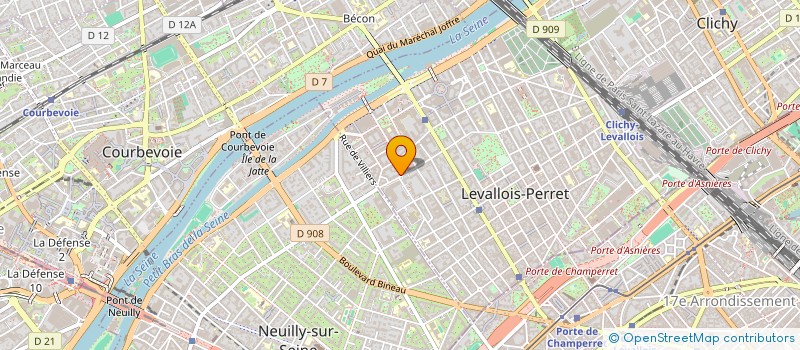 localisation de l'entreprise SCI BOS LTEIF à LEVALLOIS-PERRET