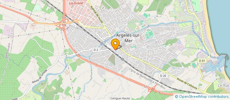 localisation de l'entreprise SCI BOSC IMMOBILIER  ARGELES-SUR-MER