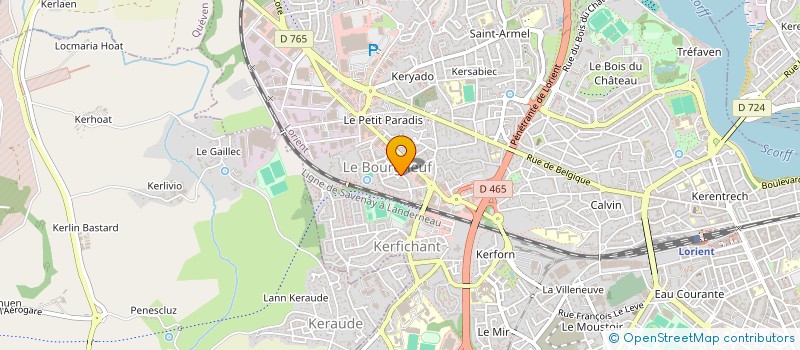 localisation de l'entreprise SCI BOSCO  LORIENT