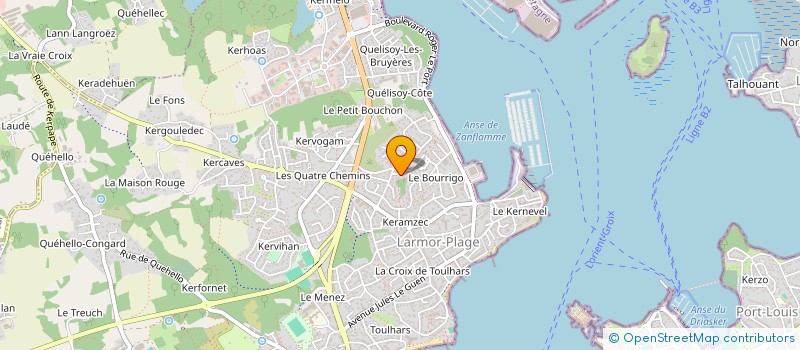 localisation de l'entreprise SCI BOSCO-CARNEL  LARMOR-PLAGE