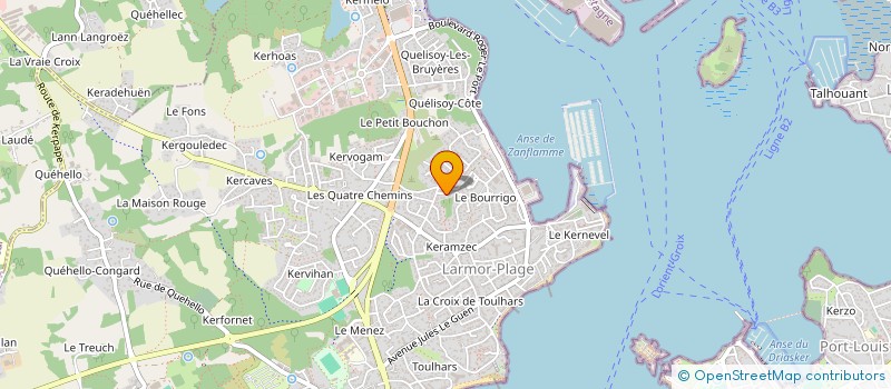 localisation de l'entreprise SCI BOSCO - CONDORCET  LARMOR-PLAGE