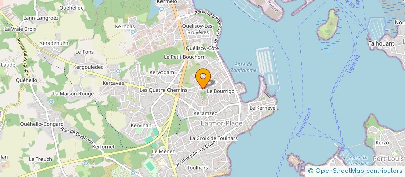 localisation de l'entreprise SCI BOSCO - LAOME  LARMOR-PLAGE