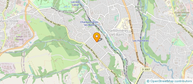 localisation de l'entreprise SCI BOSEL  CHARBONNIERES-LES-BAINS