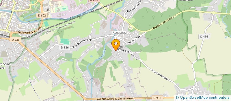 localisation de l'entreprise SCI BOSMANS  ROUSIES