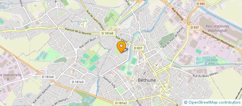 localisation de l'entreprise SCI BOSMEUF  BETHUNE