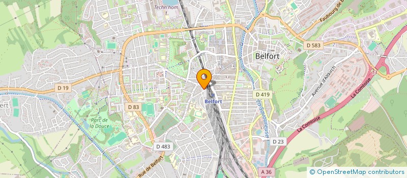 localisation de l'entreprise SCI BOSPHORE à BELFORT