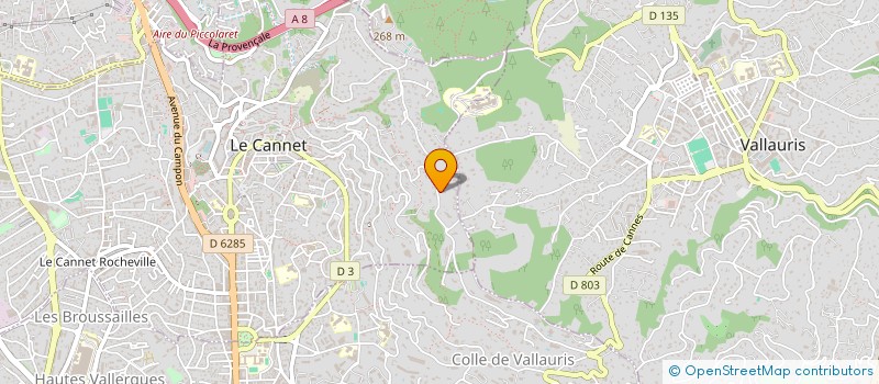 localisation de l'entreprise SCI BOSQUET DES COLLINES à LE CANNET