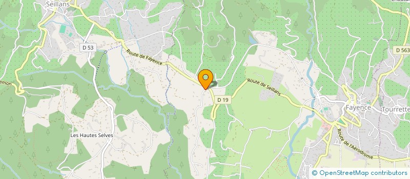 localisation de l'entreprise SCI BOSQUETS  FAYENCE