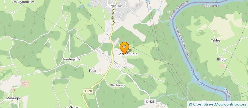 localisation de l'entreprise SCI BOSS4YOU MONT-HAUT  LIGINIAC