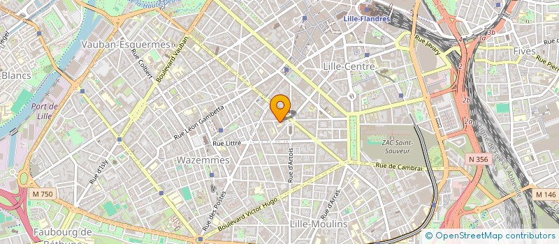 localisation de l'entreprise SCI BOSSAERT à LILLE