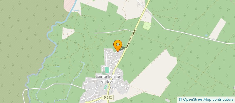 localisation de l'entreprise SCI BOSSAERT  SAINTE-EULALIE-EN-BORN