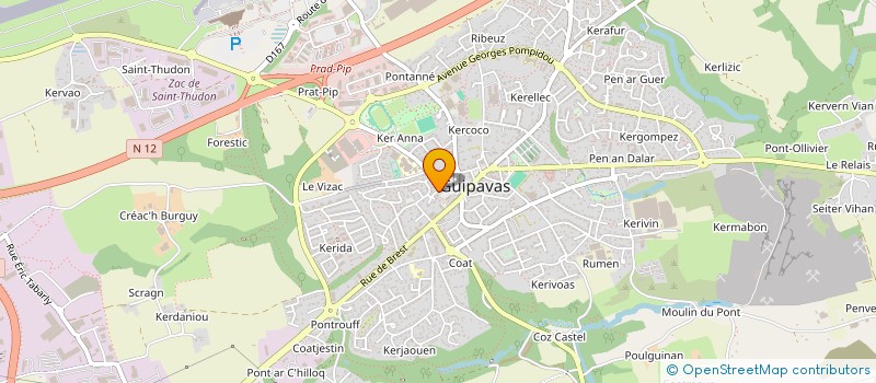 localisation de l'entreprise SCI BOSSARD  GUIPAVAS