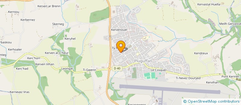 localisation de l'entreprise SCI BOSSER  PLUGUFFAN