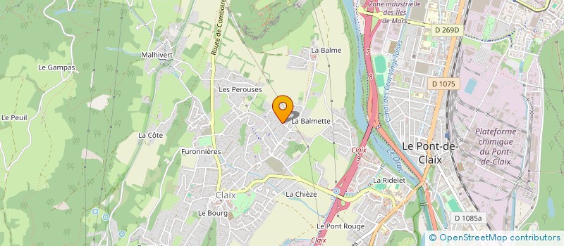 localisation de l'entreprise SCI BOST  CLAIX