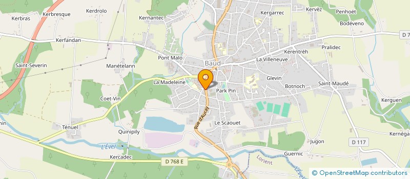 localisation de l'entreprise SCI BOT  BAUD