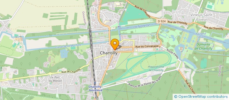 localisation de l'entreprise SCI BOTAN  CHANTILLY