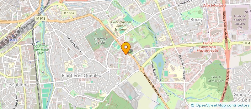 localisation de l'entreprise SCI BOTANIQUE  METZ
