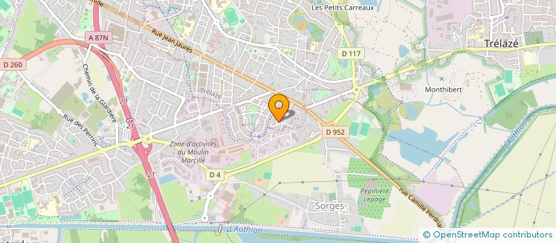 localisation de l'entreprise SCI BOTEC  TRELAZE