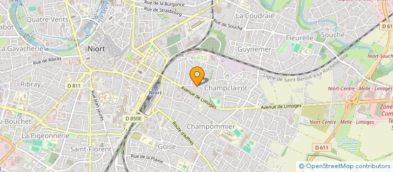 localisation de l'entreprise SCI BOTERO à NIORT