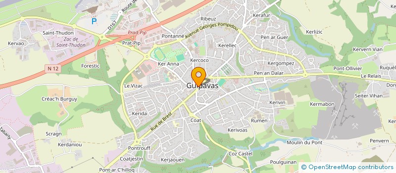 localisation de l'entreprise SCI BOTHOREL  GUIPAVAS