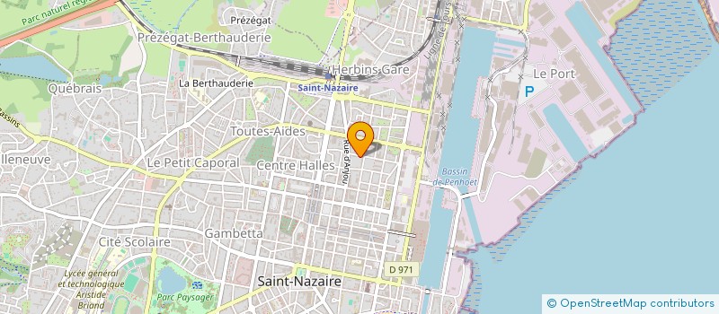 localisation de l'entreprise SCI BOTTEON JACQUET  SAINT-NAZAIRE