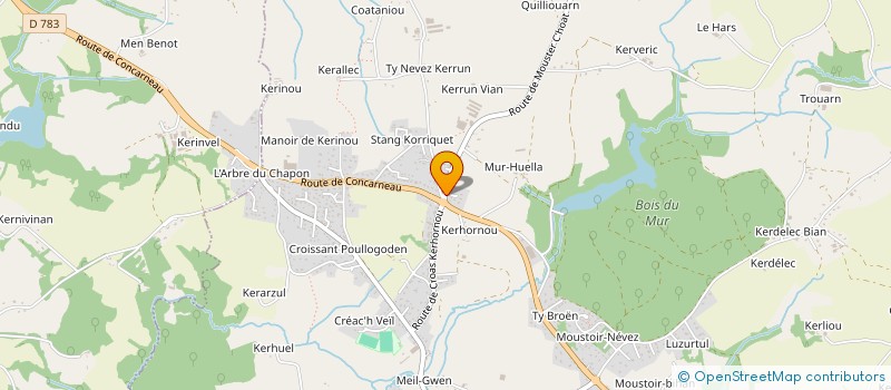 localisation de l'entreprise SCI BOTTICELLI  SAINT-EVARZEC