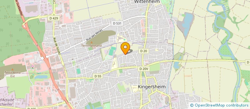 localisation de l'entreprise SCI BOTTICELLI  RIXHEIM