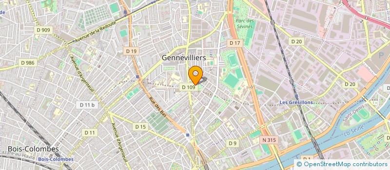 localisation de l'entreprise SCI BOU.LANCIEN  GENNEVILLIERS