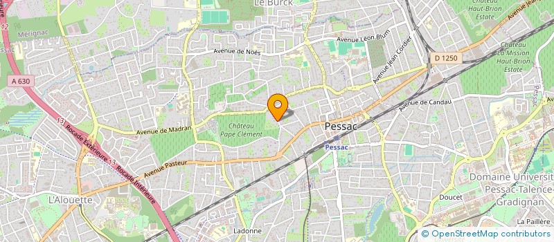 localisation de l'entreprise SCI BOU-YACOR  PESSAC