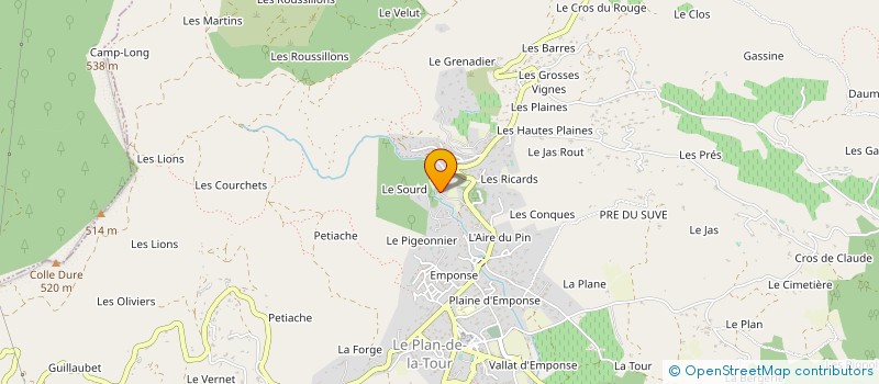 localisation de l'entreprise SCI BOU2REV  LE PLAN-DE-LA-TOUR