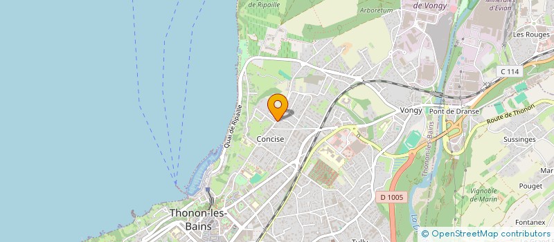 localisation de l'entreprise SCI BOUAISSIER à THONON-LES-BAINS