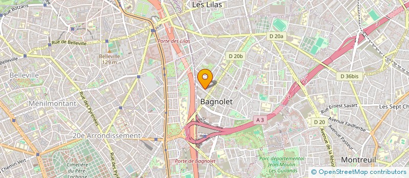localisation de l'entreprise SCI BOUAOU VICTOR HUGO  BAGNOLET