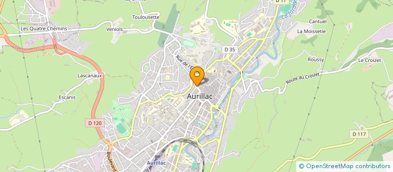 localisation de l'entreprise SCI BOUAT LAYBROS à AURILLAC
