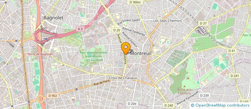 localisation de l'entreprise SCI BOUAZIZ IMMOBILIER à MONTREUIL