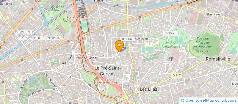 localisation de l'entreprise SCI BOUAZZA à LE PRE-SAINT-GERVAIS