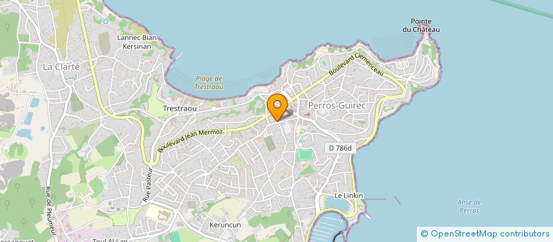 localisation de l'entreprise SCI BOUBENNEC  PERROS-GUIREC